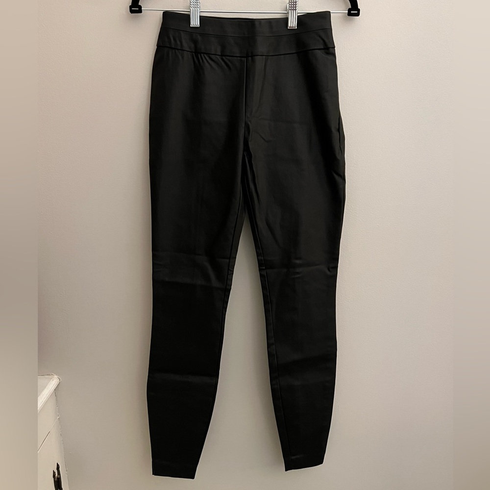 New York & Company Black Faux Leather Pants Size XS NWT